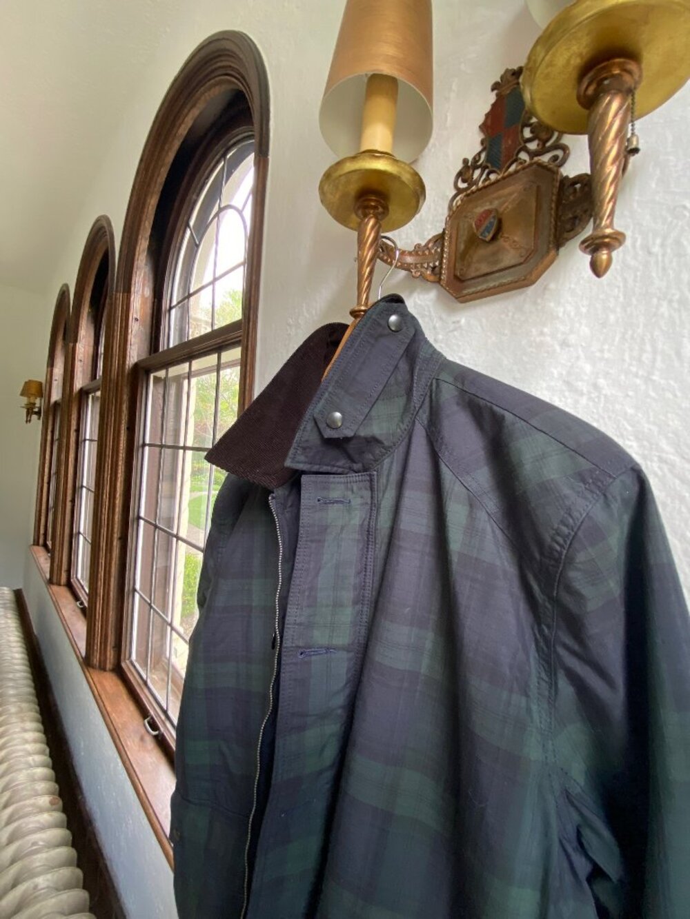 J.Crew barn jacket in blackwatch plaid tartan mens large - Picture 10 of 13